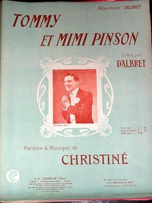 Partition Musicale - TOMMY et MIMI PINSON - Chanson créée par DALBRET - Paroles & Musique de CHRI...