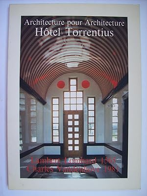 Architecture pour architecture, Hôtel Torrentius. Lambert Lombard 1565 - Charles Vandenhove 1981.