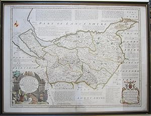 Bild des Verk�ufers f�r AN ACCURATE MAP OF THE COUNTY PALATINE OF CHESTER, Divided Into Its Hundreds, Drawn from the Best Authorities . zum Verkauf von K Books Ltd ABA ILAB