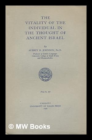 Immagine del venditore per The vitality of the individual in the thought of ancient Israel venduto da MW Books Ltd.