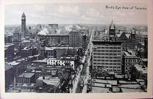 Photogelatine Post Card Early Bird's Eye View of Toronto, Canada