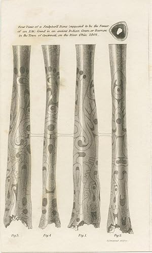 Seller image for Four Views of a Sculptur'd (sic) Bone engraving for sale by Lord Durham Rare Books (IOBA)
