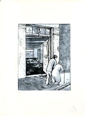 Zeitabschnitte II. 1984. [Original-Radierung / original etching].