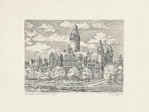 IV. Neues Rathaus Leipzig. [19]90. [Original-Radierung / original etching].