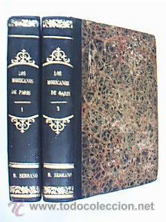 Imagen del vendedor de LOS MOHICANOS DE PARS. Tomos I y II (Incompleto). Palau 77079. DUMAS, Alejandro. Traduccin por Juan Sala. Ediciones Populares Ilustradas de Manini Hermanos, Editores. Madrid. Establecimiento Tipogrfico de Manini Hermanos. Ao 1860. 740 pp. + ndice, ilustradas con 11 lminas (completas) y 737 pp. + ndices ilustradas con 11 lminas (completas). Tamao cuarta. Holandesa original con las cubiertas formando aguas veddes, puntas en piel y lomo igualmente en piel color verde oliva con ornamentos y caracteres dorados. Limpios y bien cuidados a la venta por Librera Anticuaria Ftima