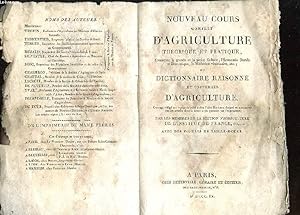 Bild des Verkufers fr NOUVEAU COURS COMPLET D'AGRICULTURE THEORIQUE ET PRATIQUE. DIP = FLE TOME 5. CONTENANT LA GRANDE ET LA PETITE CULTURE, L'ECONOMIE RURALE ET DOMESTIQUE, LA MEDECINE VETERINAIRE ETC. OU DICTIONNAIRE RAISONNE ET UNIVERSEL D'AGRICULTURE. zum Verkauf von Le-Livre