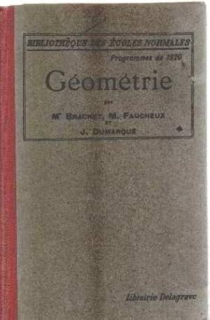 Geometrie programmes de 1920