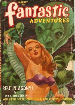 Seller image for FANTASTIC ADVENTURES: January, Jan. 1952 for sale by Books from the Crypt