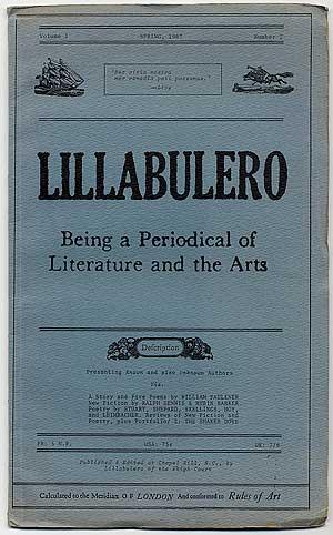 Bild des Verkufers fr Lillabulero - Volume 1, Number 2 zum Verkauf von Between the Covers-Rare Books, Inc. ABAA