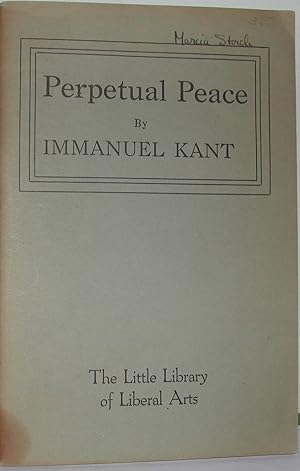 Seller image for Perpetual Peace a Philosophical Essay for sale by Weatherby Books