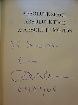 Seller image for Absolute Space, Absolute Time, & Absolute Motion for sale by Eastburn Books