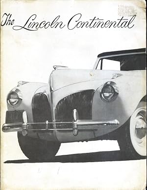 Imagen del vendedor de The Lincoln Continental a la venta por Frank Hofmann