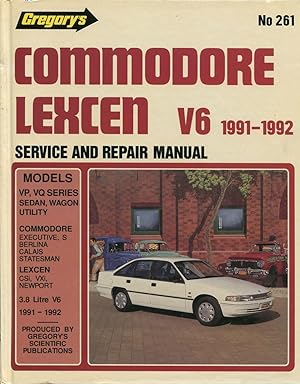Imagen del vendedor de Commodore Statesman VP, VQ series. Lexcen VP series : six cylinder 1991 - 1992. a la venta por Lost and Found Books