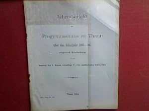 Bild des Verkufers fr Schulnachrichten. - in : Jahresbericht des Progymnasiums zu Thann ber das Schuljahr 1893 - 1894, zugleich eine Einladung zur Schlussfeier am 4. August (Progr. Nr. 523) zum Verkauf von books4less (Versandantiquariat Petra Gros GmbH & Co. KG)