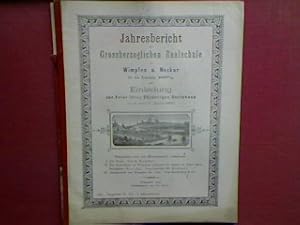 Seller image for Schulnachrichten. - in : Jahresbericht der Grossherzoglichen Realschule zu Wimpfen a.Neckar f�r das Schuljahr 1896/7 - zugleich eine Einladung zur Feier ihres 25j�hrigen Bestehens am 2. und 3. April 1897 (Progr.Nr. 675). for sale by books4less (Versandantiquariat Petra Gros GmbH & Co. KG)