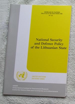 Immagine del venditore per National Security and Defence Policy of the Lithuanian State venduto da Glenbower Books