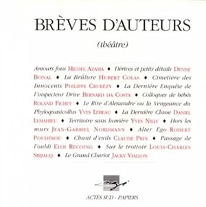 Brèves d'auteurs