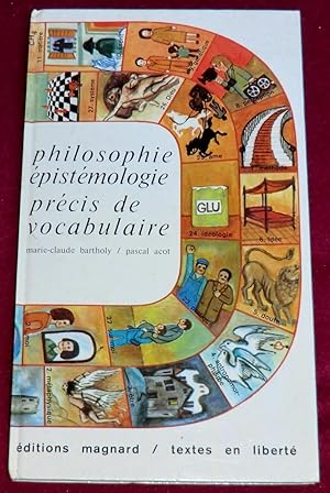 Image du vendeur pour PHILOSOPHIE EPISTEMOLOGIE - PRECIS DE VOCABULAIRE mis en vente par LE BOUQUINISTE