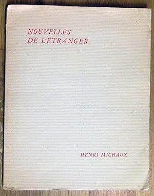 Seller image for NOUVELLES DE L'ETRANGER. for sale by Librairie de l'Univers