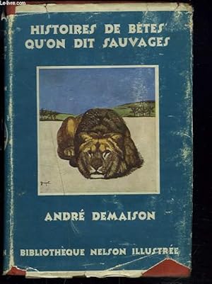 Seller image for HISTOIRE DE BTES SAUVAGES for sale by Le-Livre