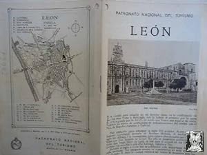 FOLLETO TURÍSTICO : LEON (Tourist brochure).