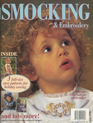 Bild des Verkufers fr Australian smocking and embroidery. Issue No. 27, Summer 1994. zum Verkauf von Lost and Found Books