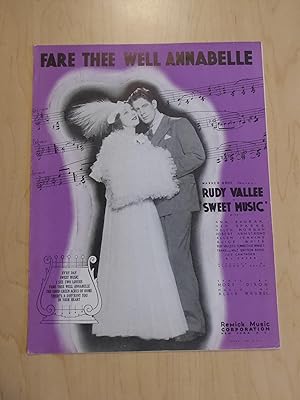 Fare Thee Well Annabelle from Sweet Music [ Vintage Sheet Music ]