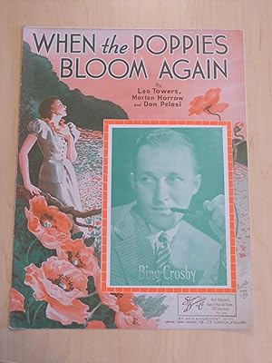 When the Poppies Bloom Again [ Vintage Sheet Music ]