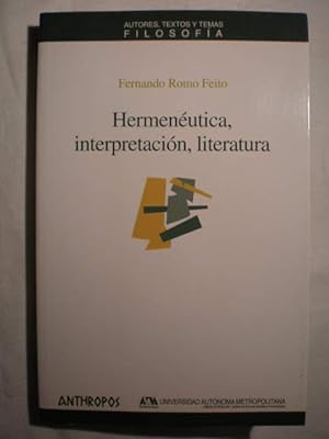Hermenéutica, interpretación, Literatura