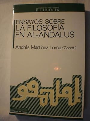 Ensayos sobre la filosofía en Al-Andalus.