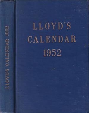 Seller image for LLOYD'S CALENDAR 1952 for sale by Jean-Louis Boglio Maritime Books