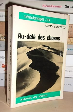 Immagine del venditore per AU-DELA DES CHOSES venduto da Planet's books