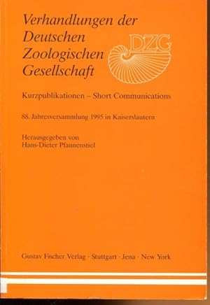 Seller image for Verhandlungen der Deutschen Zoologischen Gesellschaft. 88. Jahresversammlung. for sale by Antiquariat am Flughafen