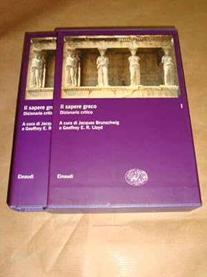 Imagen del vendedor de Il sapere greco. Dizionario critico (vol. I) a la venta por Llibres Capra