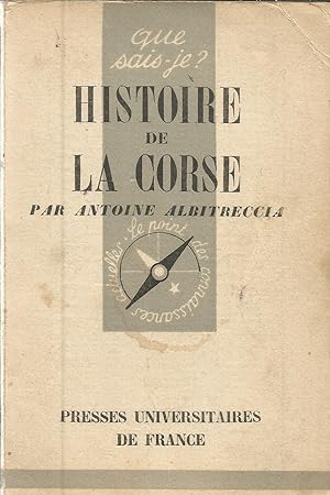 Seller image for Que sais-je? Histoire de la Corse for sale by Joie de Livre