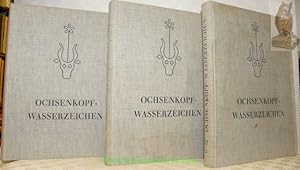 Bild des Verkufers fr Die Ochsenkopf-wasserzeichen.1. Teil : Findbuch II, 1 der Wasserzeichenkartei Piccard im Hauptstaatsarchiv Stuttgart.2. Teil : Findbuch II, 2 der Wasserzeichenkartei Piccard im Hauptstaatsarchiv Stuttgart.3. Teil : Findbuch II, 3 der Wasserzeichenkartei Piccard im Hauptstaatsarchiv Stuttgart."Verffentlichungen der Staatlichen Archivverwaltung Baden-Wrttemberg. Sonderreihe." zum Verkauf von Bouquinerie du Varis