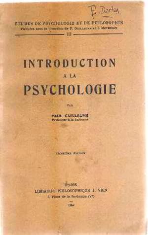 Introduction à la psychologie