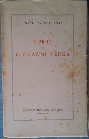 Opere di Giiovanni Verga