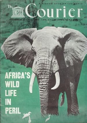 Imagen del vendedor de The Unesco Courier; Africa's Wild Life in Peril - No. 9, September 1961 14th Year. a la venta por Sapience Bookstore