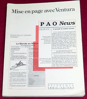 Bild des Verkufers fr MISE EN PAGE AVEC VENTURA zum Verkauf von LE BOUQUINISTE
