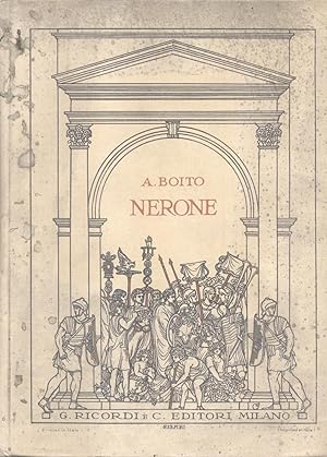 Bild des Verkufers fr NERONE (1924). Tragedia in quattro Atti. Riduzione per Canto e Pianoforte di Ferruccio Calusio. timbro a secco Aprile 1924 (Pl.n119599). zum Verkauf von studio bibliografico pera s.a.s.