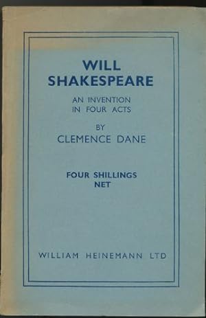 Seller image for Will Shakespeare; An Invention in Four Acts for sale by Sapience Bookstore