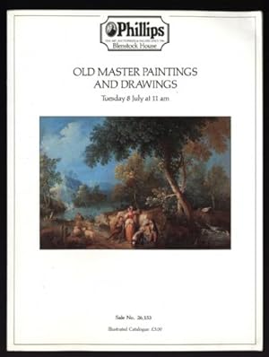 Phillips Auction Catalogue: Old Master Paintings and Drawings :Tuesday 8 July 1986 at 11am