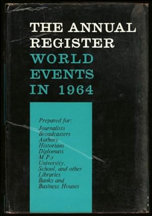 Imagen del vendedor de Annual Register, The. World Events in 1964 a la venta por Sapience Bookstore