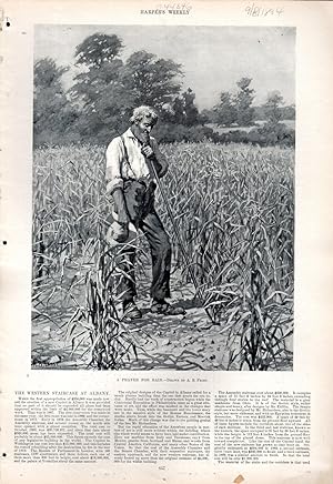 Seller image for ENGRAVING: "A Prayer for Rain".engraving from Harper's Weekly, September 8, 1894 for sale by Dorley House Books, Inc.