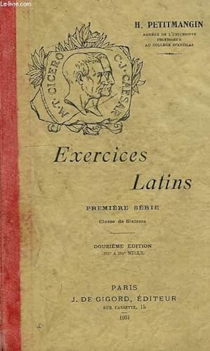 Seller image for EXERCICES LATINS, 1re SERIE, CLASSE DE 6e for sale by Le-Livre