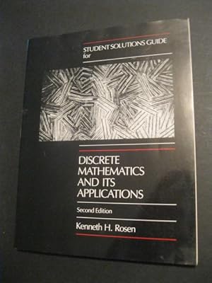 Immagine del venditore per STUDENT SOLUTIONS GUIDE FOR DISCRETE MATHEMATICS AND ITS APPLICATIONS venduto da The Book Scot