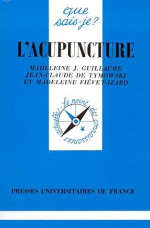 Bild des Verkufers fr L'acupuncture zum Verkauf von JLG_livres anciens et modernes