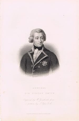 Admiral Sir Sidney Smith (Steel Engraving)