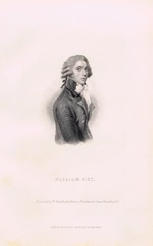 Imagen del vendedor de William Pitt, Prime Minister of England (Steel Engraving) a la venta por Round Table Books, LLC